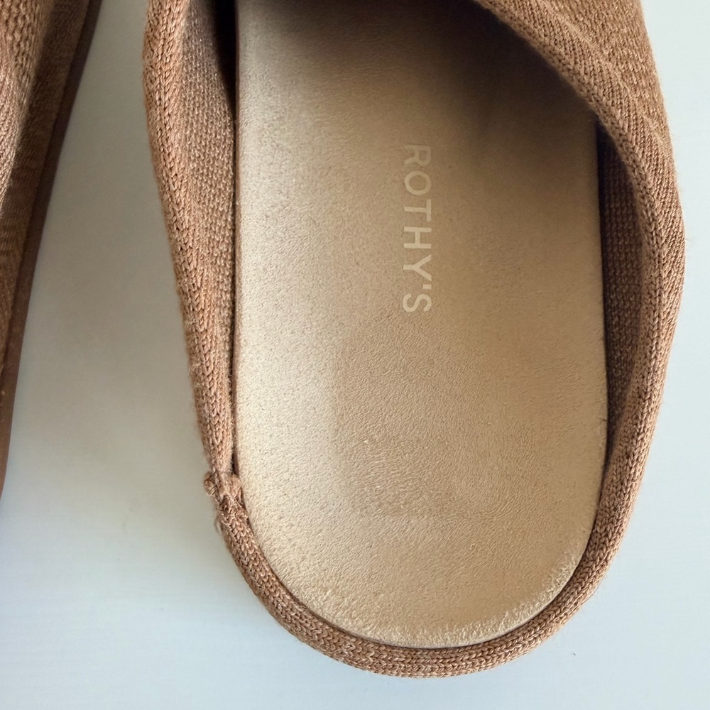 Women’s Rothys The Casual Clog Teak Herringbone Merino Wool Size US 13 / EU 43 - Picture 5 of 7